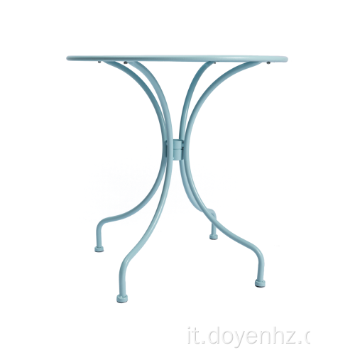 Tavolo pieghevole da 70 cm realizzato in metallo con piano in fantasia